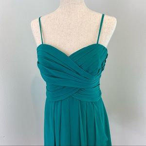 David’s Bridal strapless or spaghetti strap dress